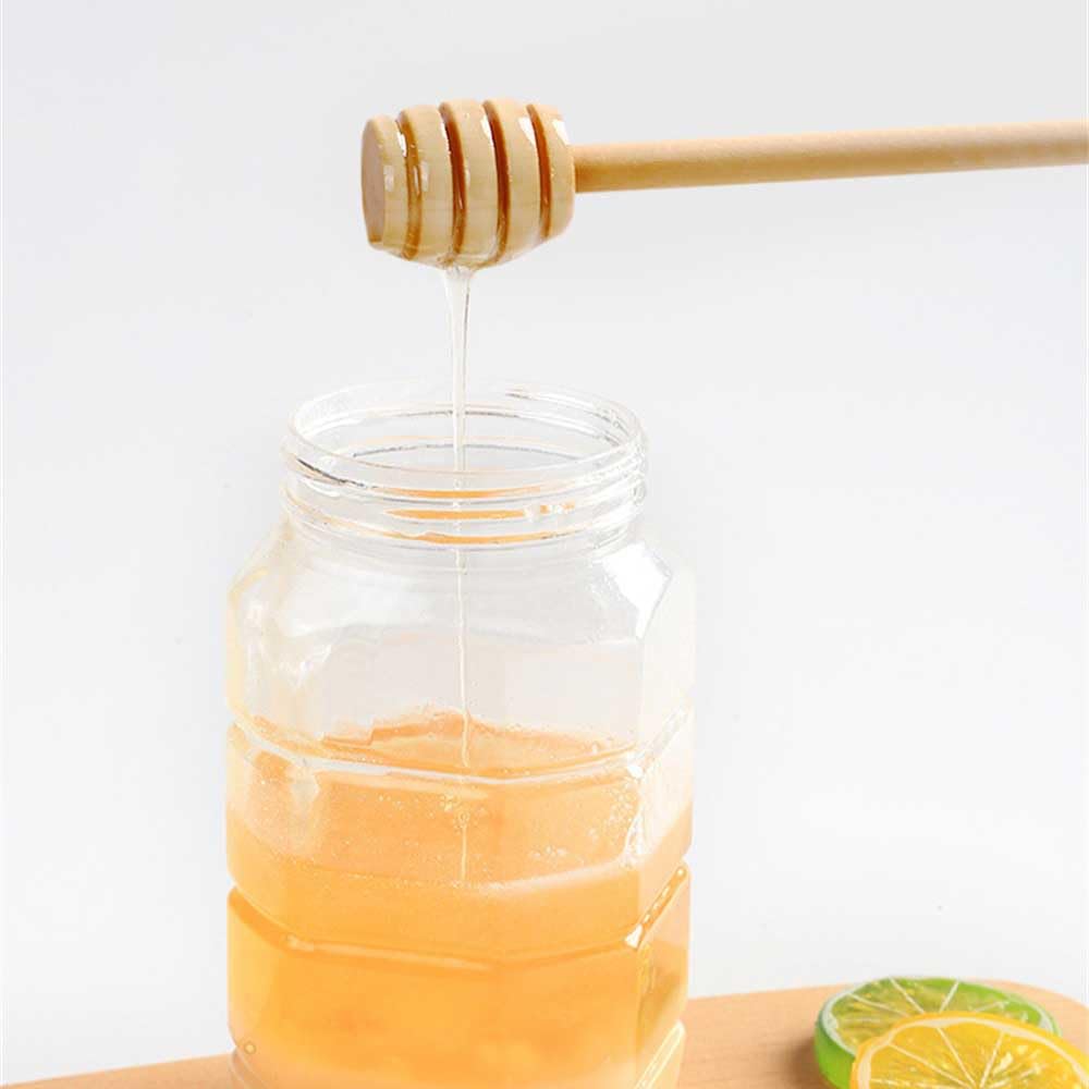 Right Products 2Pc Wood Honey Dippers Server Stirring Sticks For Honey Jar Dispense Drizzle Honey 15 Cm